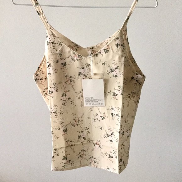 Pale Yellow Floral Camisole - Picture 1 of 3